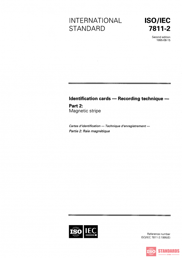 ISO/IEC 7811-2:1995 PDF