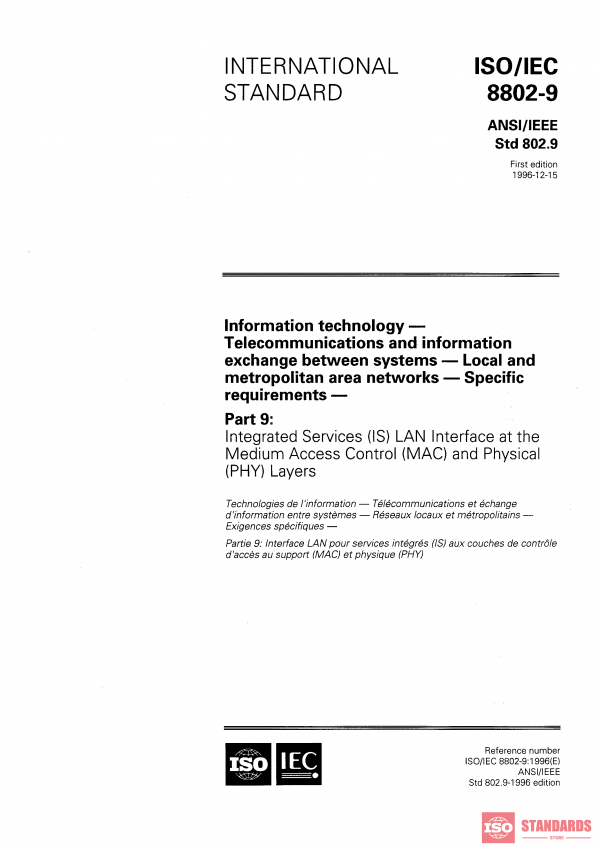 ISO/IEC 8802-9:1996 PDF