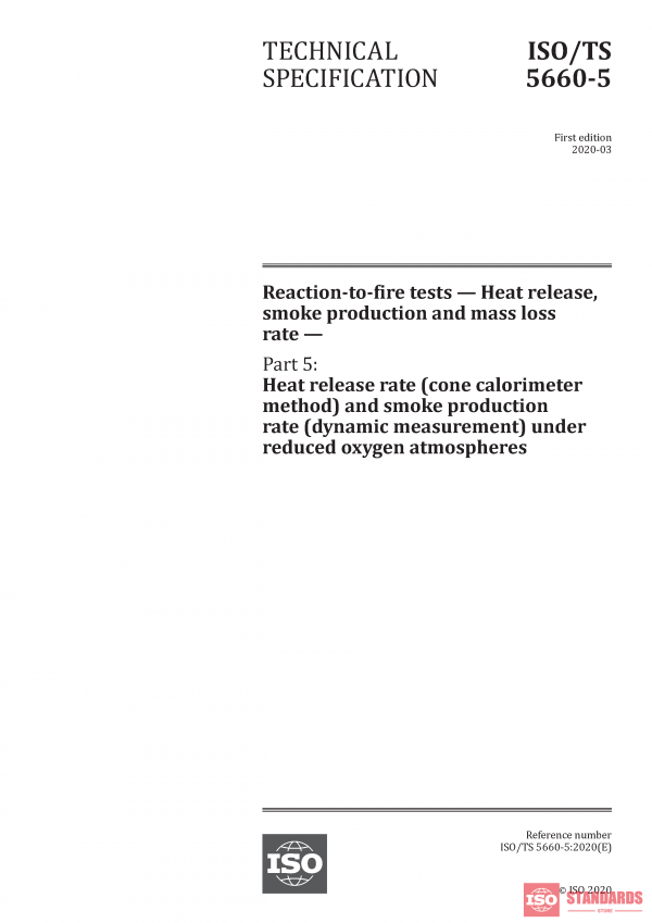 ISO/TS 5660-5:2020 PDF