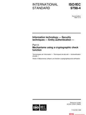ISO/IEC 9798-4:1999 PDF
