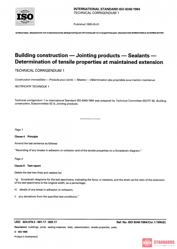 ISO 8340:1984/Cor 1:1995 PDF