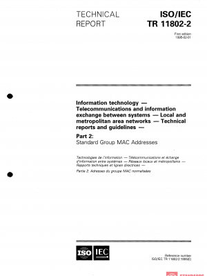 ISO/IEC TR 11802-2:1995 PDF