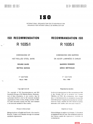 ISO/R 1035-1:1969 PDF