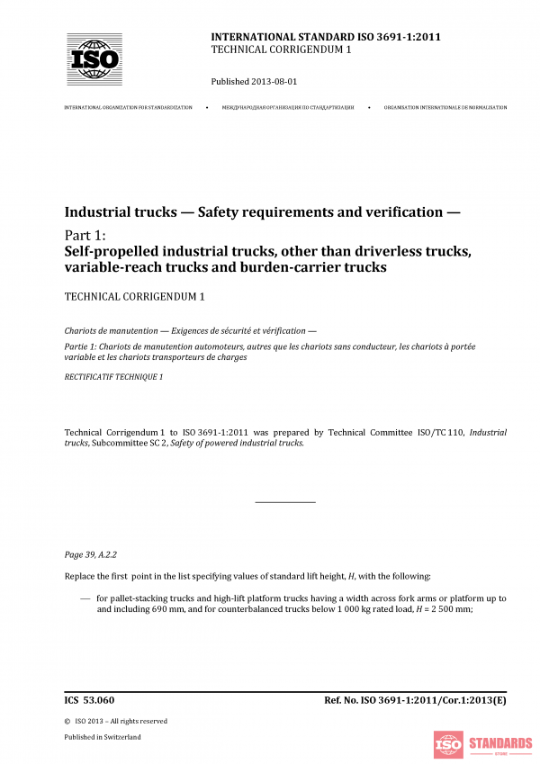 ISO 3691-1:2011/Cor 1:2013 PDF