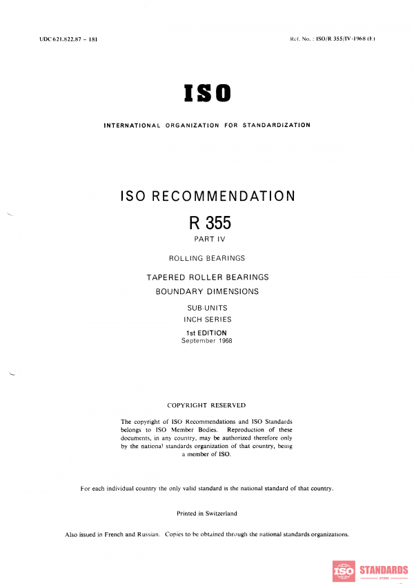 ISO/R 355-4:1968 PDF