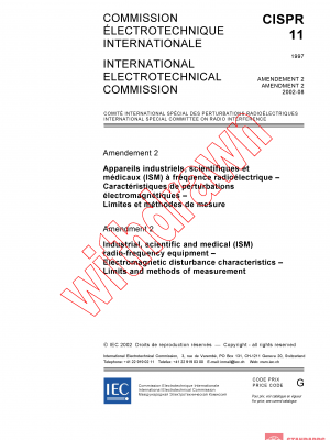 CISPR 11:1997/AMD2:2002 PDF