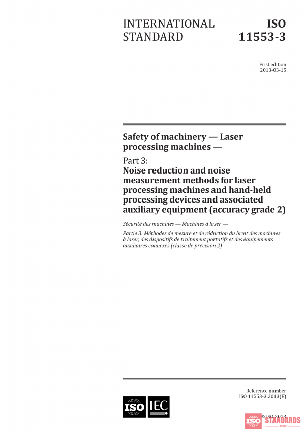 ISO 11553-3:2013 PDF