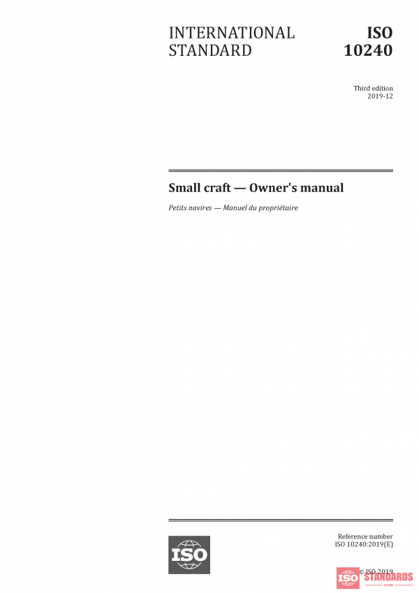 ISO 10240:2019 PDF