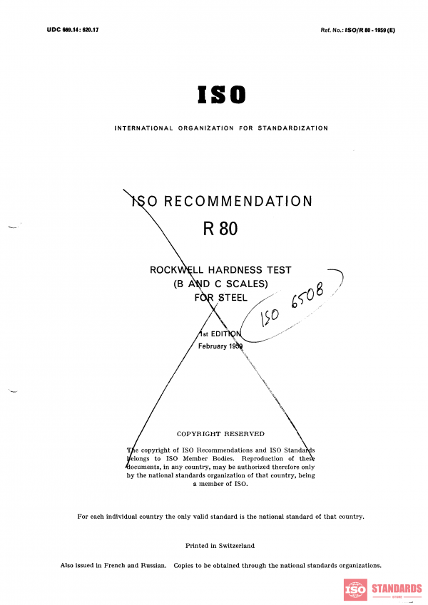 ISO/R 80:1968 PDF