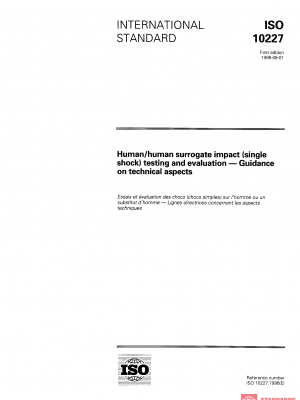 ISO 10227:1996 PDF