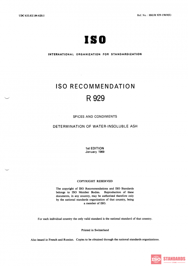 ISO/R 929:1969 PDF