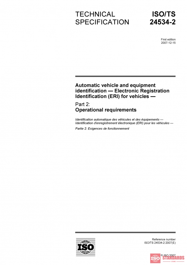 ISO/TS 24534-2:2007 PDF