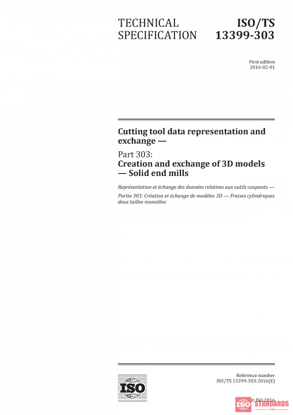ISO/TS 13399-303:2016 PDF