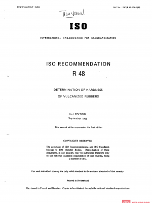 ISO/R 48:1968 PDF