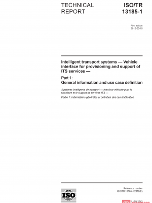 ISO/TR 13185-1:2012 PDF