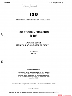 ISO/R 108:1959 PDF