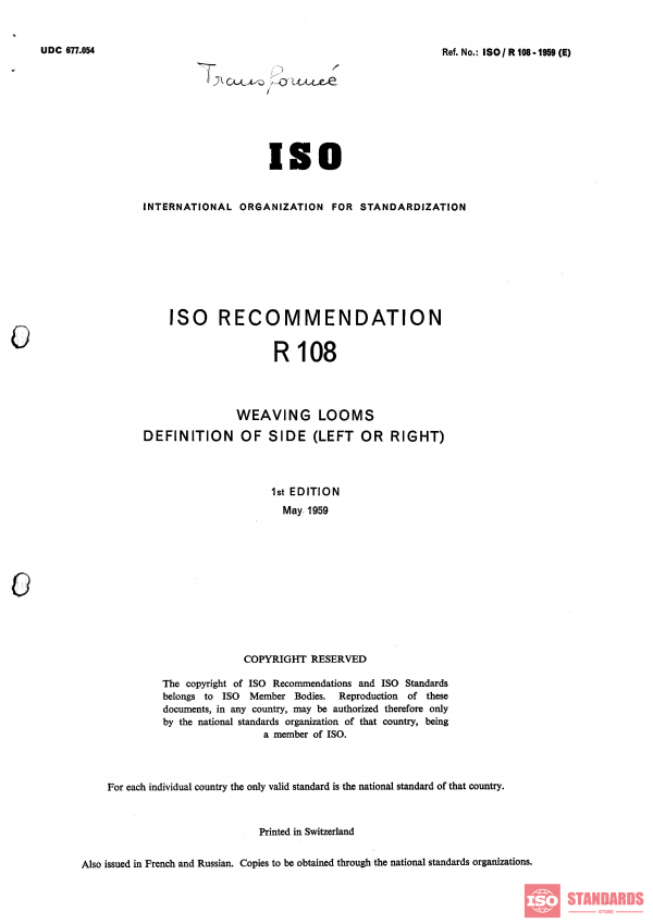 ISO/R 108:1959 PDF