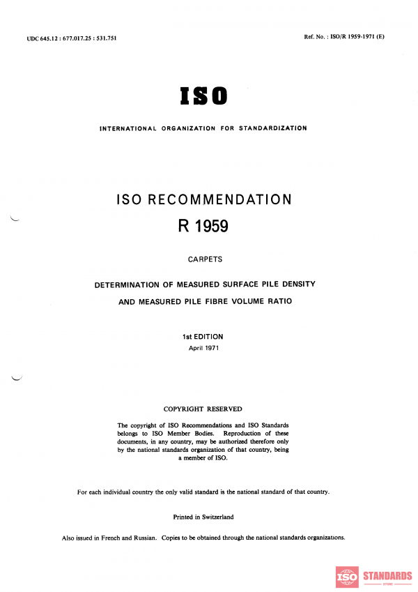 ISO/R 1959:1971 PDF
