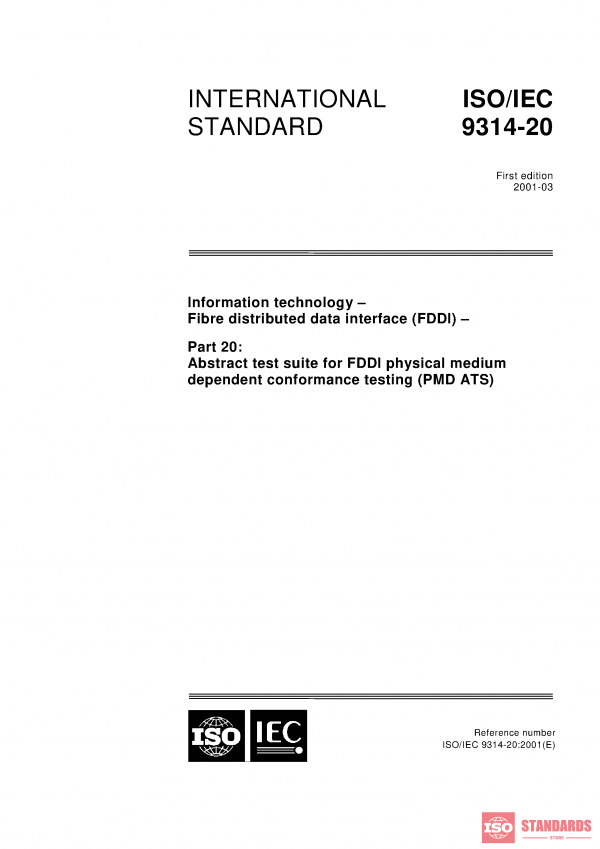 ISO/IEC 9314-20:2001 PDF