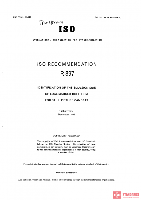 ISO/R 897:1968 PDF