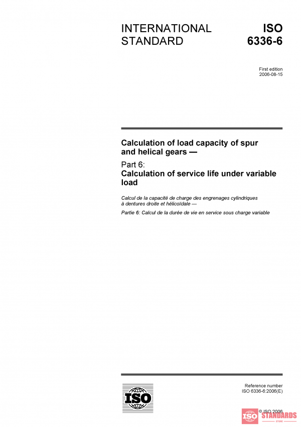 ISO 6336-6:2006 PDF