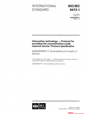 ISO/IEC 8473-1:1994/Amd 1:1995 PDF