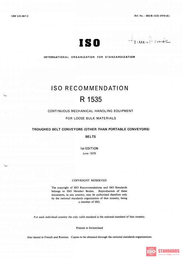 ISO/R 1535:1970 PDF