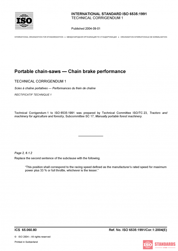 ISO 6535:1991/Cor 1:2004 PDF