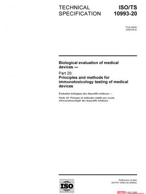 ISO/TS 10993-20:2006 PDF