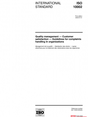 ISO 10002:2004 PDF
