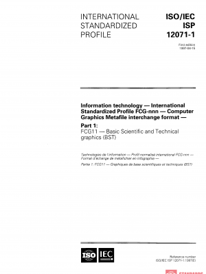 ISO/IEC ISP 12071-1:1997 PDF