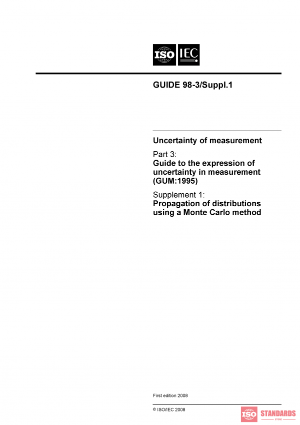ISO/IEC Guide 98-3:2008/Suppl 1:2008 PDF