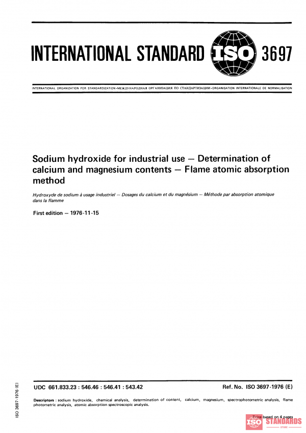 ISO 3697:1976 PDF