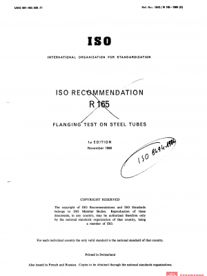 ISO/R 165:1960 PDF