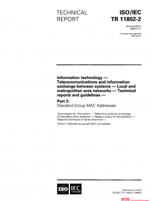 ISO/IEC TR 11802-2:1997 PDF