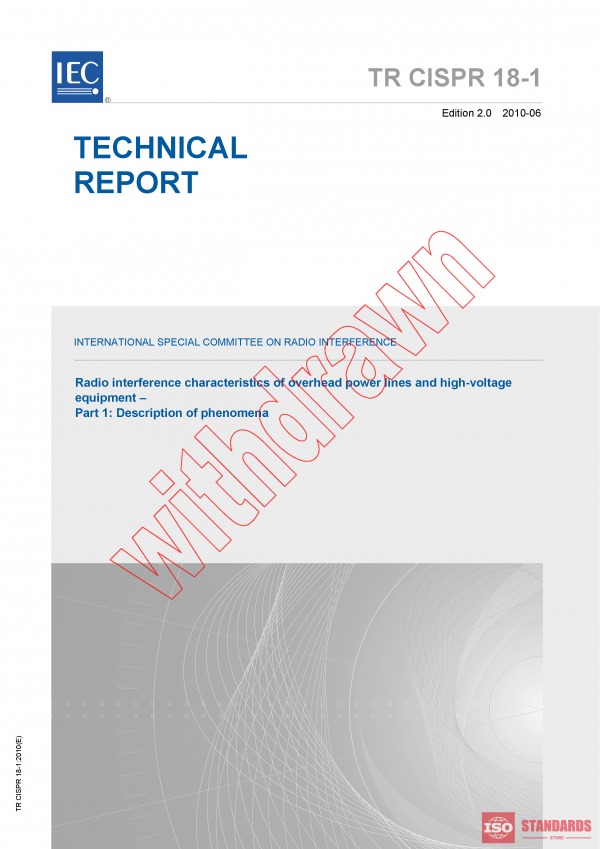 CISPR TR 18-1:2010 PDF