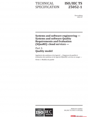 ISO/IEC TS 25052-1:2022 PDF