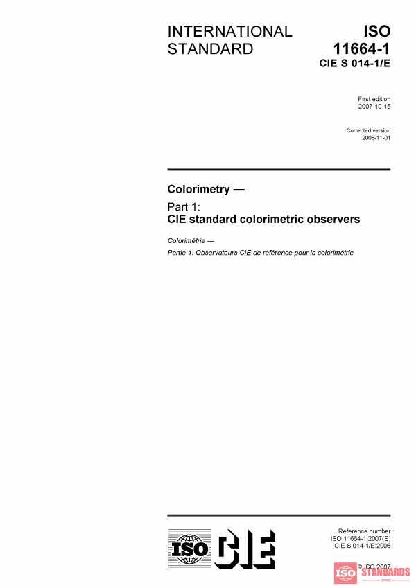 ISO 11664-1:2007 PDF