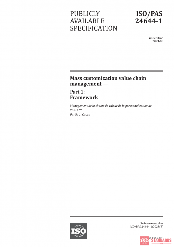 ISO/PAS 24644-1:2023 PDF