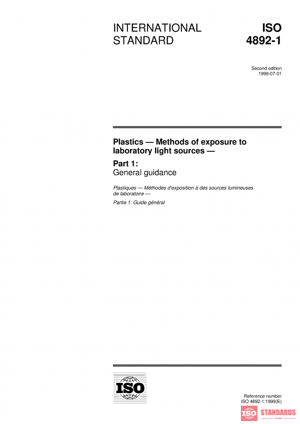 ISO 4892-1:1999 PDF