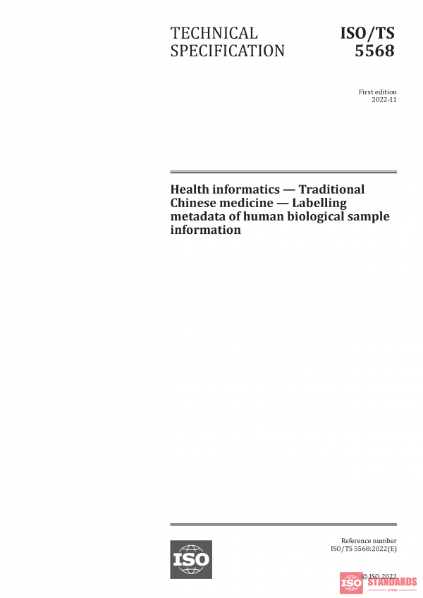 ISO/TS 5568:2022 PDF