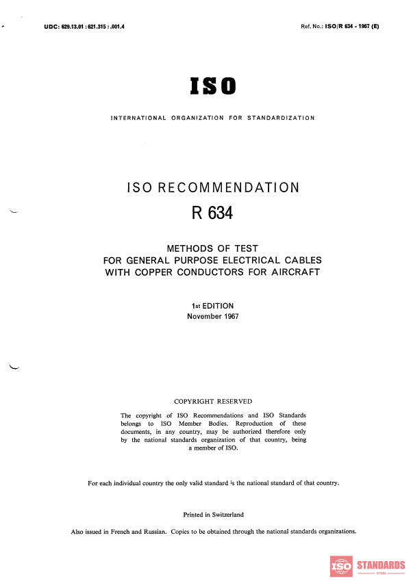 ISO/R 634:1967 PDF