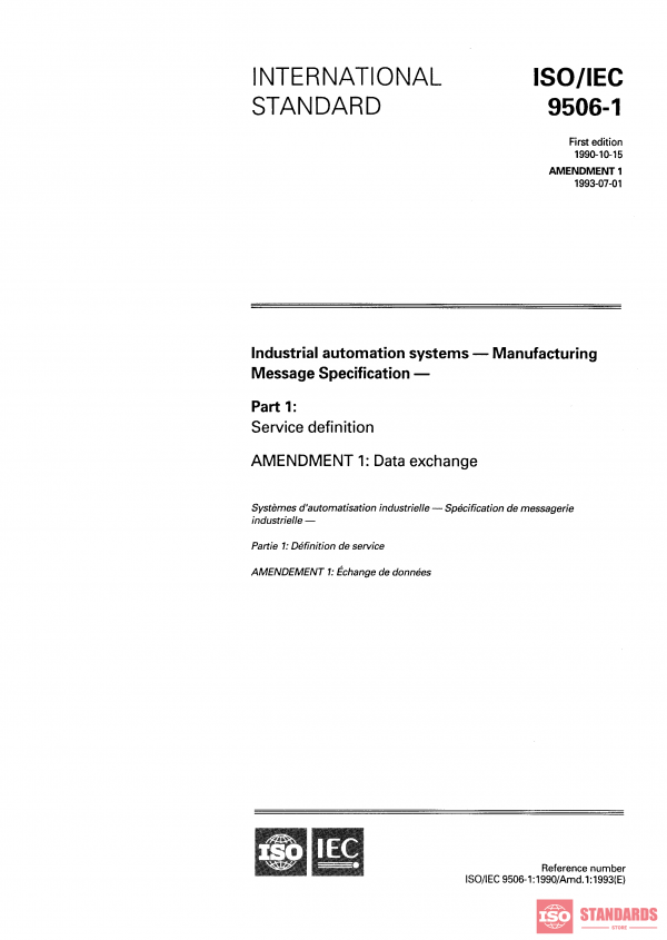 ISO/IEC 9506-1:1990/Amd 1:1993 PDF