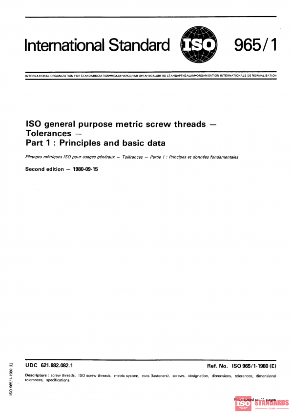 ISO 965-1:1980 PDF