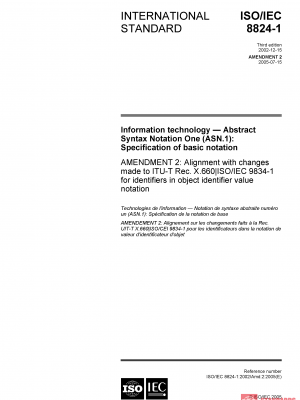 ISO/IEC 8824-1:2002/Amd 2:2005 PDF
