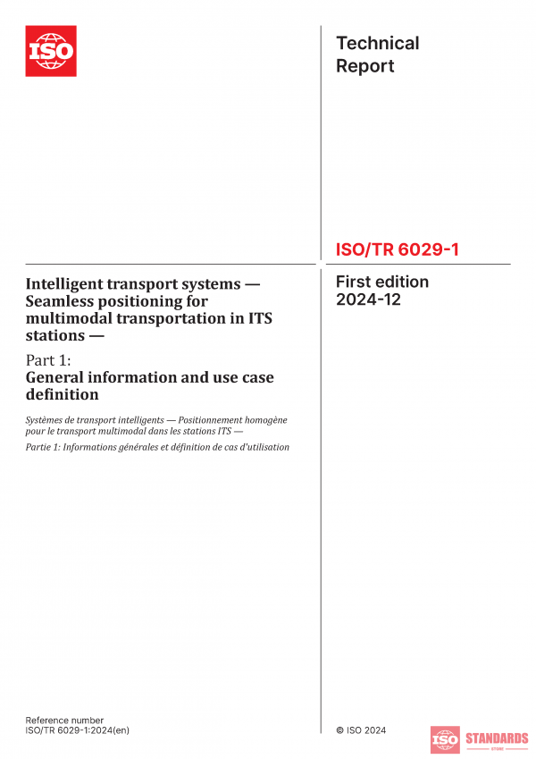 ISO/TR 6029-1:2024 PDF
