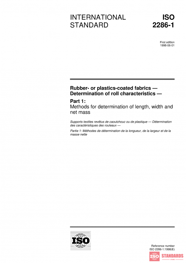 ISO 2286-1:1998 PDF