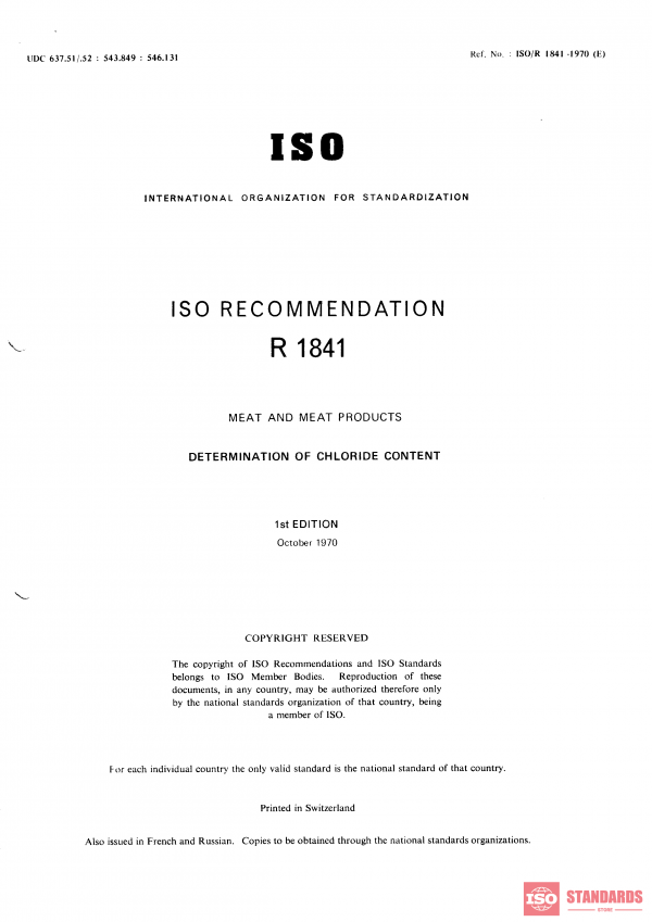 ISO/R 1841:1970 PDF