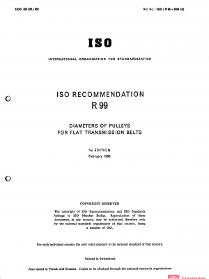 ISO/R 99:1959 PDF