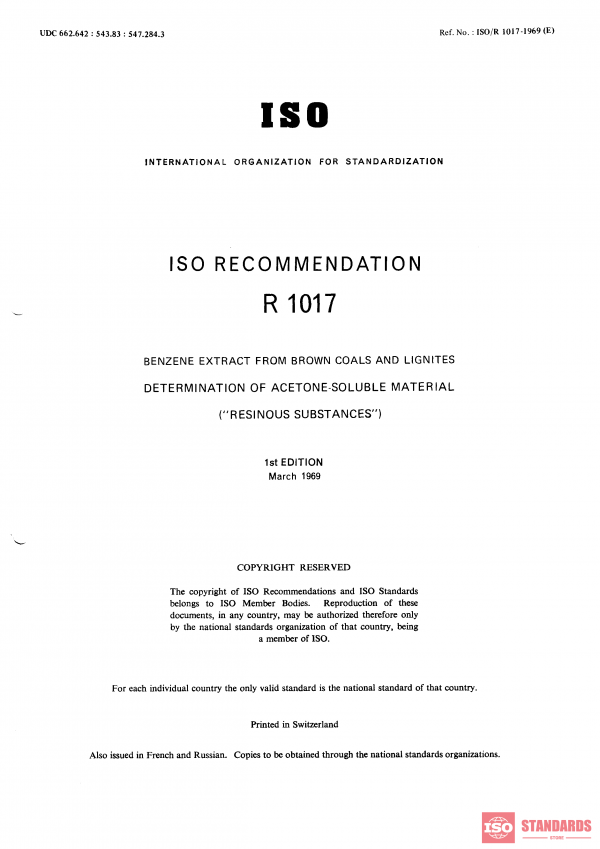 ISO/R 1017:1969 PDF